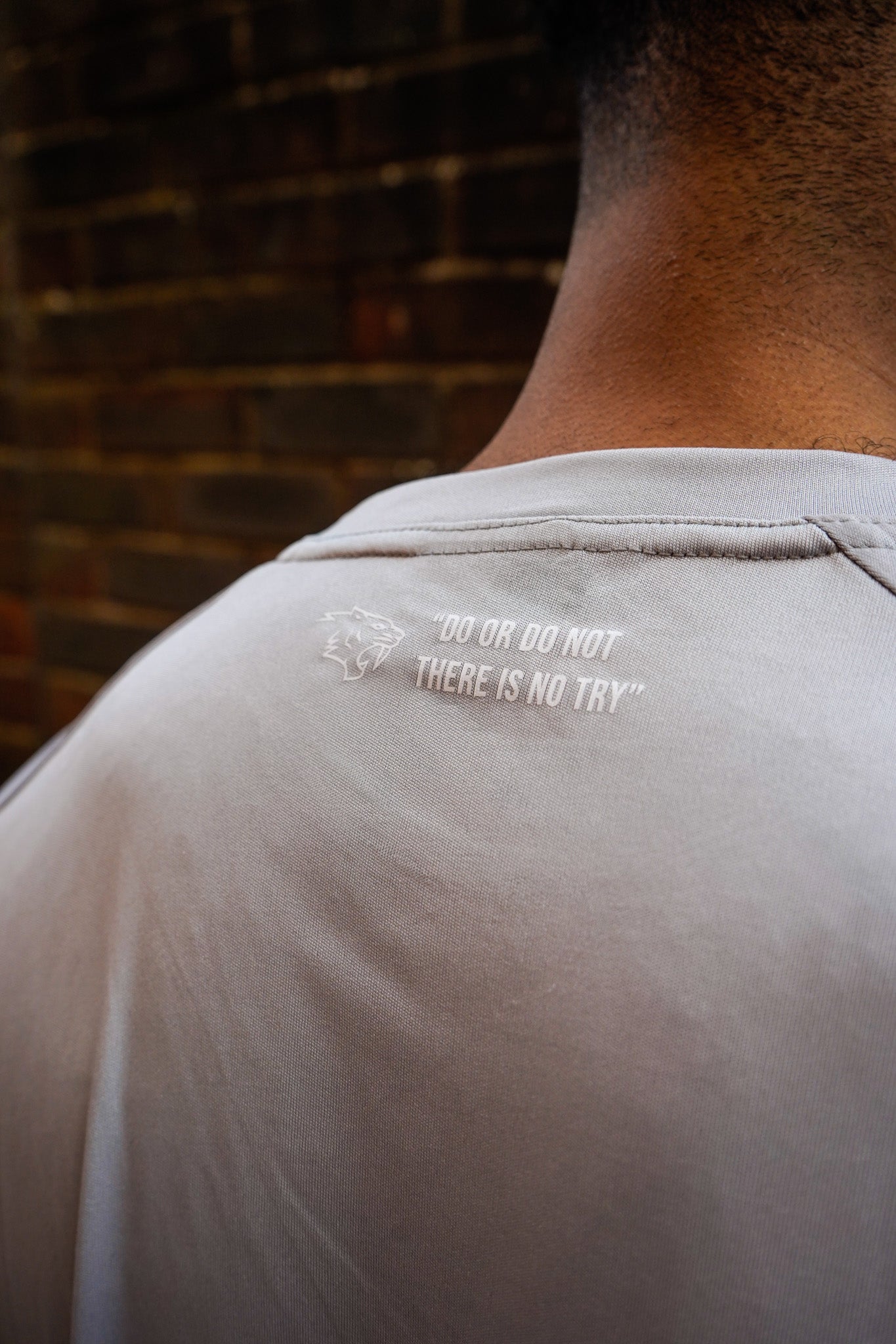 Light Grey Slim Fit Short Sleeve Training Top by SabreFIT – Engineered for Comfort and Performance