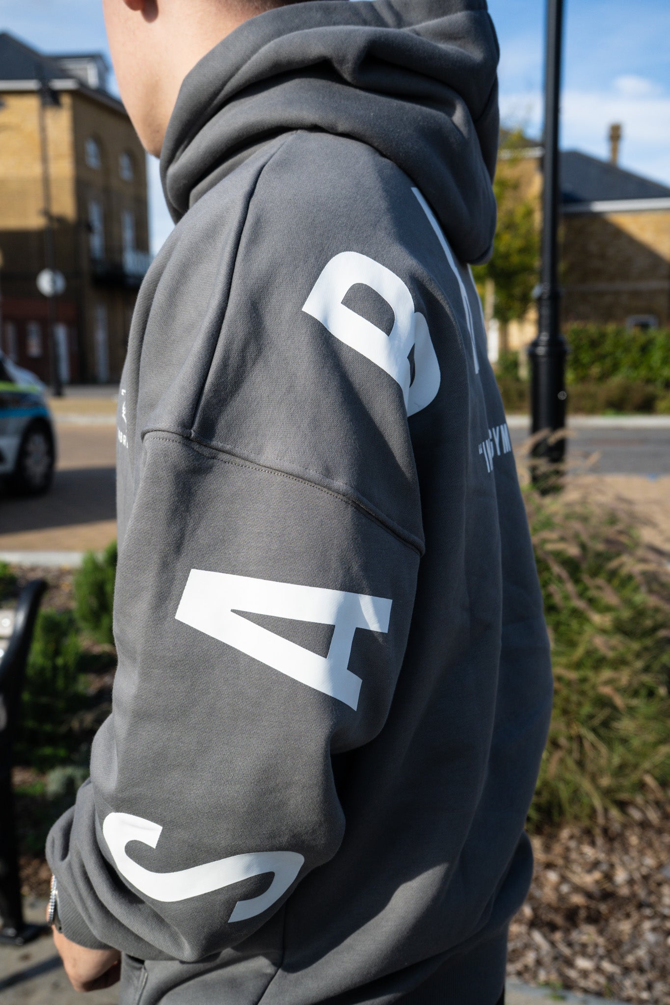 Premium Dark Grey Oversized Hoodie by SabreFIT - Comfortable and Stylish