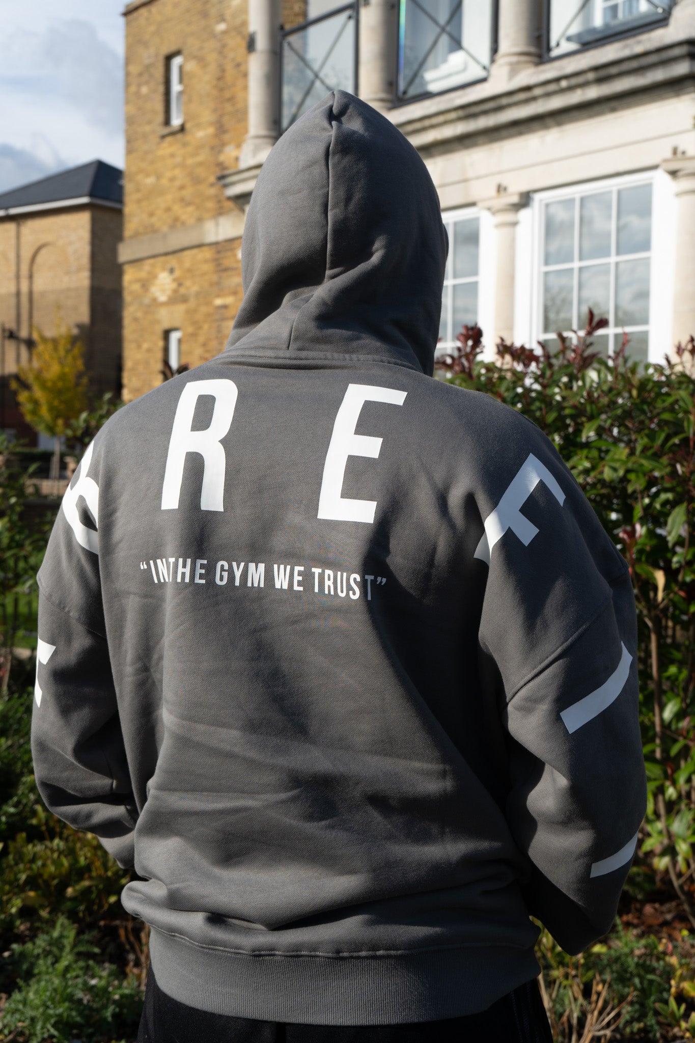 Premium Dark Grey Oversized Hoodie by SabreFIT - Comfortable and Stylish